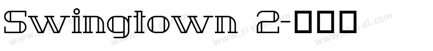 Swingtown 2字体转换